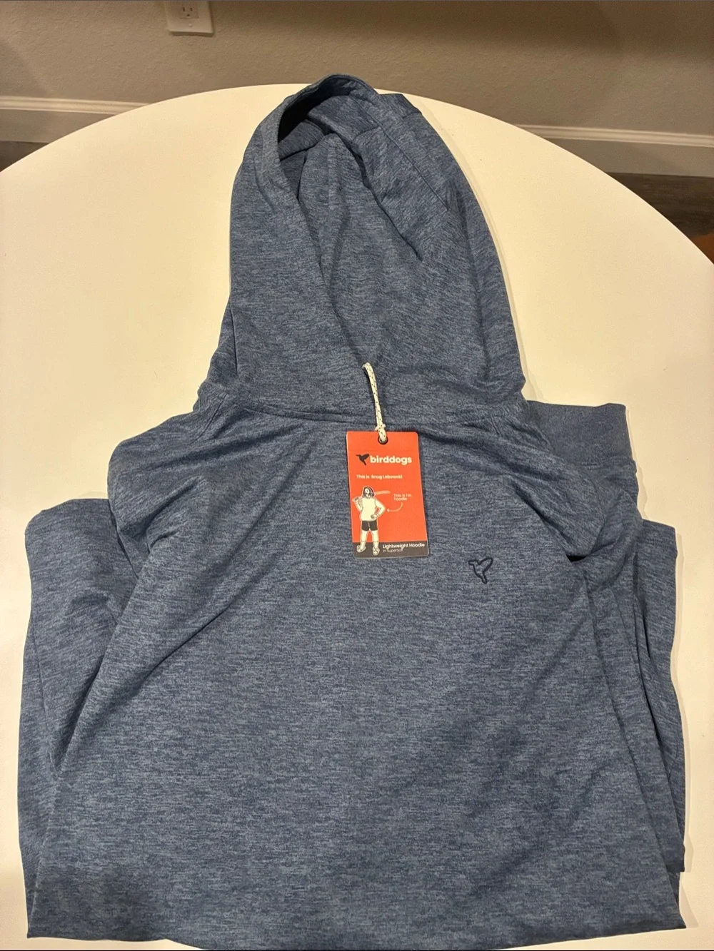 Small Birddogs Lightweight Blue Hoodie NWT